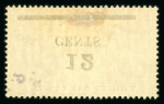 Stamp of Mauritius » Later Issues 1902 12c. on 36c. orange and ultramarine, variety surcharge