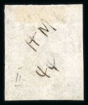 Stamp of Switzerland / Schweiz » Sammlungen 1843-1850, kleine Steckkarte mit 4 Kantonalmarken