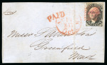 Stamp of Large Lots and Collections A fantastic old time letter collection 1840-1932 (chiefly 1850s) housed in a beautiful classic Schaubek