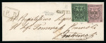 Stamp of Large Lots and Collections A fantastic old time letter collection 1840-1932 (chiefly 1850s) housed in a beautiful classic Schaubek