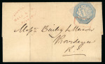 Stamp of Large Lots and Collections A fantastic old time letter collection 1840-1932 (chiefly 1850s) housed in a beautiful classic Schaubek