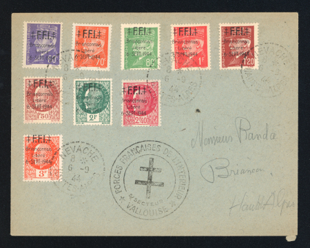 Stamp of France » Libération Briançon (Hautes Alpes), Libération, type Pétain, série