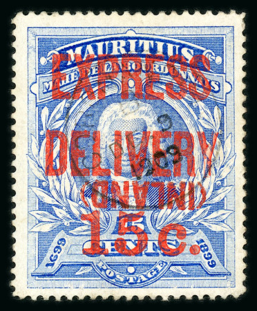 Stamp of Mauritius » Express Delivery Stamps Express delivery 1903-04 surcharged in one operation