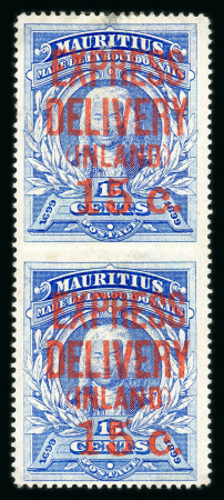Stamp of Mauritius » Express Delivery Stamps Express delivery 1903-04 surcharged in one operation