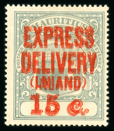 Stamp of Mauritius » Express Delivery Stamps Express delivery 1903-04 surcharged in one operation