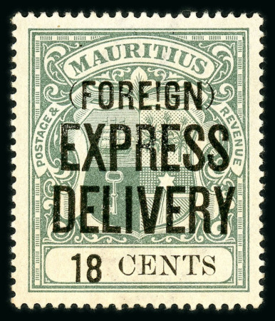 Stamp of Mauritius » Express Delivery Stamps Express delivery 1903-04 surcharged in one operation