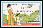 Stamp of Colombia 1920, exceptional selection of the Air Post stamps issued by Compania Colombiana de Navegacion Aerea (CCNA) in 1920
