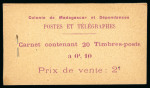 Stamp of Colonies françaises » Madagascar (Poste française) Madagascar, 1919: stock de 20 carnets de 20 timbres