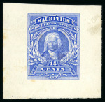 Stamp of Mauritius » 1899 Birth Bicentenary of la Bourdonnais (SG 136) 1899 La Bourdonnais, die proof in issued ultramarine