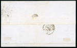 Stamp of France » Lettres Classiques 1849, Lettre Cérès 20c noir oblitérée du 14 janvier 1849