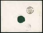 Stamp of France » Lettres Classiques 1852, Lettre de Pau à Bar sur Aube affranchie Cérès n°1 + 5