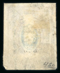 Stamp of Russia 1857 10k used in Poland