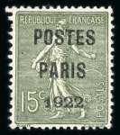 Stamp of France » Préoblitérés 1920-1922, sur 2 pages, collection/accumulation de