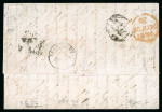 Stamp of United States » 1851-57 Issue 1856 pair entires to Switzerland
