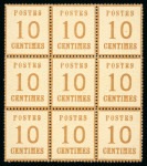 Stamp of France » Collections 1870, sur une plaquette, ensemble de timbres d'Alsace