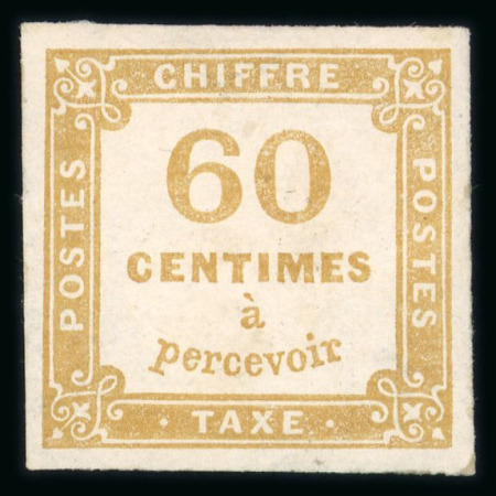 Stamp of France » Timbres-Taxe CANCEL 1871-1927, sur une plaquette, petit stock de timbres