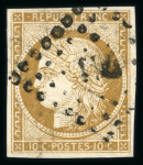 Stamp of France » Collections 1849-1850, sur une plaquette, ensemble de 65 timbres