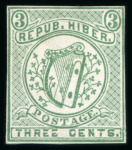 Stamp of Ireland » Forerunners (L1-L45) 1865-67 Fenian Issue: 3c green on white paper, unused,