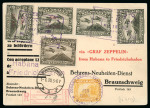 Stamp of Nicaragua 1930 Zeppelin card from Habana