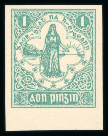 Stamp of Ireland » Essays & Proofs (E1-E167) 1922 Pictorial Printing Company: 1d turquoise and 1d