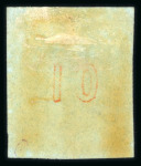 Stamp of Greece » Large Hermes Heads » 1862-67 2nd Athens print 10Lep yellow orange on blue, full original gum and