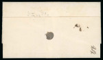Stamp of Finland 1866 5p red-brown on lilac, roulette III, tête-bêche pair, on an 1869 (Jul 26) entire from Helsinki to Kristenestad