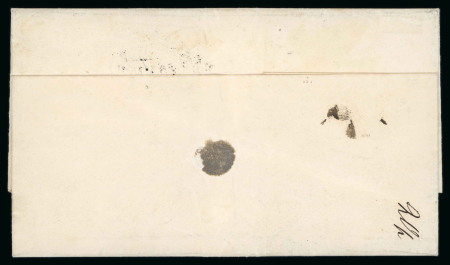 1866 5p red-brown on lilac, roulette III, tête-bêche pair, on an 1869 (Jul 26) entire from Helsinki to Kristenestad