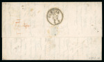 Stamp of Portugal 1867, two very attractive covers from Lisboa to Genova covers in superb condition