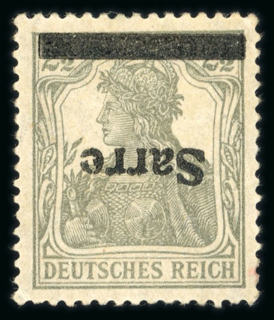 Stamp of Germany » Plebiscite Areas » Saar 1920 2 1/2pfg mint single with the inverted overprint variety "Sarrc"
