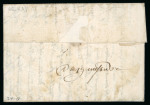 Stamp of France » Lettres Classiques 1796, Marque linéaire en rouge de Rosny (19mm) sur