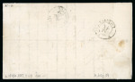 Stamp of France » Lettres Classiques Affranchissement mixte Bordeaux n°43 + Cérès 59 sur lettre
