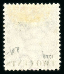 Stamp of Mauritius » 1883-91 Surcharges, Arms & Jubilee Issues (SG 112-35, 137) 1891 2c. on 38c. bright purple (Type 32), variety surcharge double, mint
