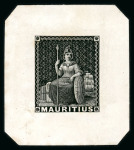 Stamp of Mauritius » 1858-62 Britannia Issues (SG 26-35) 1858-62 Britannia Issues Undenominated die proof in