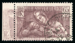 Stamp of France » Variétés et curiosités 1937, pour sauver la race, Y&T n°356 obli. variété