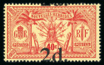 Stamp of Colonies françaises » Nouvelles-Hébrides Nouvelles Hébrides, 1920 : Y&T n° 69a neuf** MNH, variété