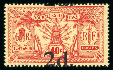 Stamp of Colonies françaises » Nouvelles-Hébrides Nouvelles Hébrides, 1920 : Y&T n° 69a neuf** MNH, variété