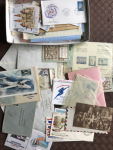 Stamp of France » Collections 1870-1990, carton avec accumulation de France majoritairement,