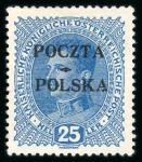 Stamp of Poland 1919 25 Heller Krakow overprint Fischer 37 IIB-12 with