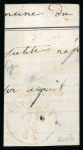 Stamp of Switzerland / Schweiz » "Waadt", "Neuenburg", "Winterthur" 1850, Waadt 5 auf Briefstück