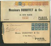 Stamp of Large Lots and Collections 1890/1910 Approximately 90 items showing strength in Japan and China, with correspondence to Paris showing large part China foreign Post Offices, Hong Kong and Japan