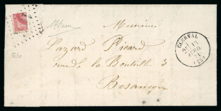 Stamp of France » Lettres Classiques 1871, affranchissement de fortune réalisé avec un Napoléon