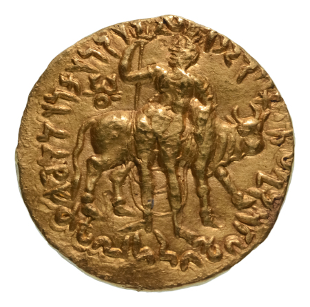 Kushanas, Vima Kadphises, c. 113-127 AD, AV double dinar, 15.92 g., Siva