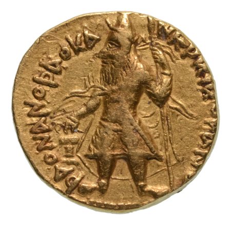Kushanas, Kanishka I, c. 127-152 AD, AV dinar 7.93 g. Nana