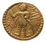 Stamp of Coins » Kushan Kushanas, Huvishka, c. 151-192, AV dinar, 7.78 g. Miro