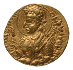 Stamp of Coins » Kushan Kushanas, Huvishka, c. 151-192, AV dinar, 7.84 g. Pharro