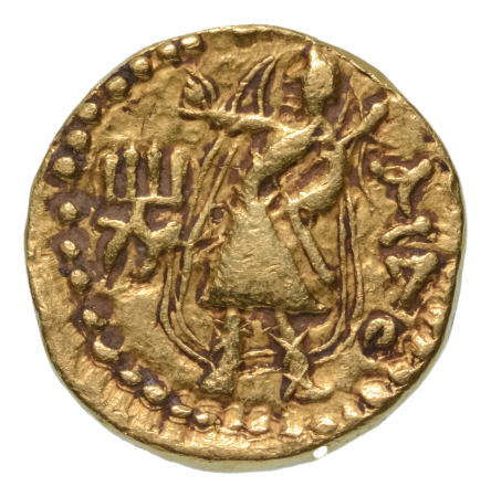 Kushanas, Huvishka, c. 151-192, AV dinar, 7.84 g. Mao