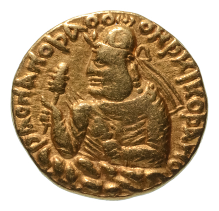 Kushanas, Huvishka, c. 151-192, AV dinar, 7.70 g. Ardoksho