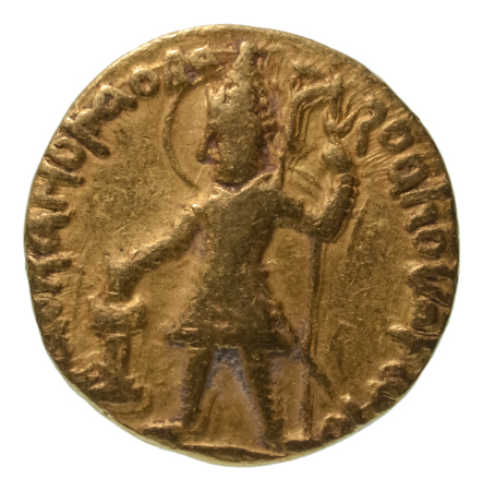 Kushanas, Vasudeva I, c. 190-230, AV dinar, 7.89 g. Oesho Bull