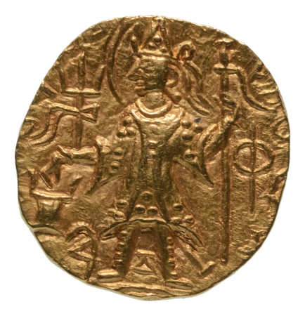 Kushanas, Vasishka, c. 247-265, AV dinar, 7.82 g. Ardochsho