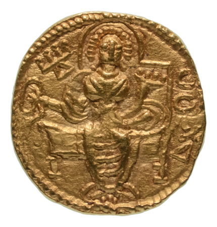 Kushanas, Vasishka, c. 247-265, AV dinar, 7.82 g. Ardochsho